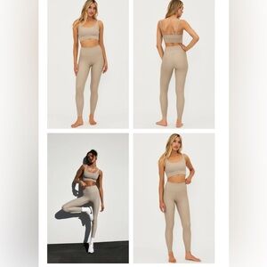 Beach Riot Ayla Leggings Taupe size Small